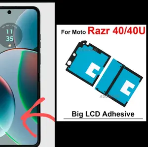 FOR Motorola Moto Razr 2023 Plus/Moto Razr 40 Ultra INNER LARGE screen adhesive tape stencil.