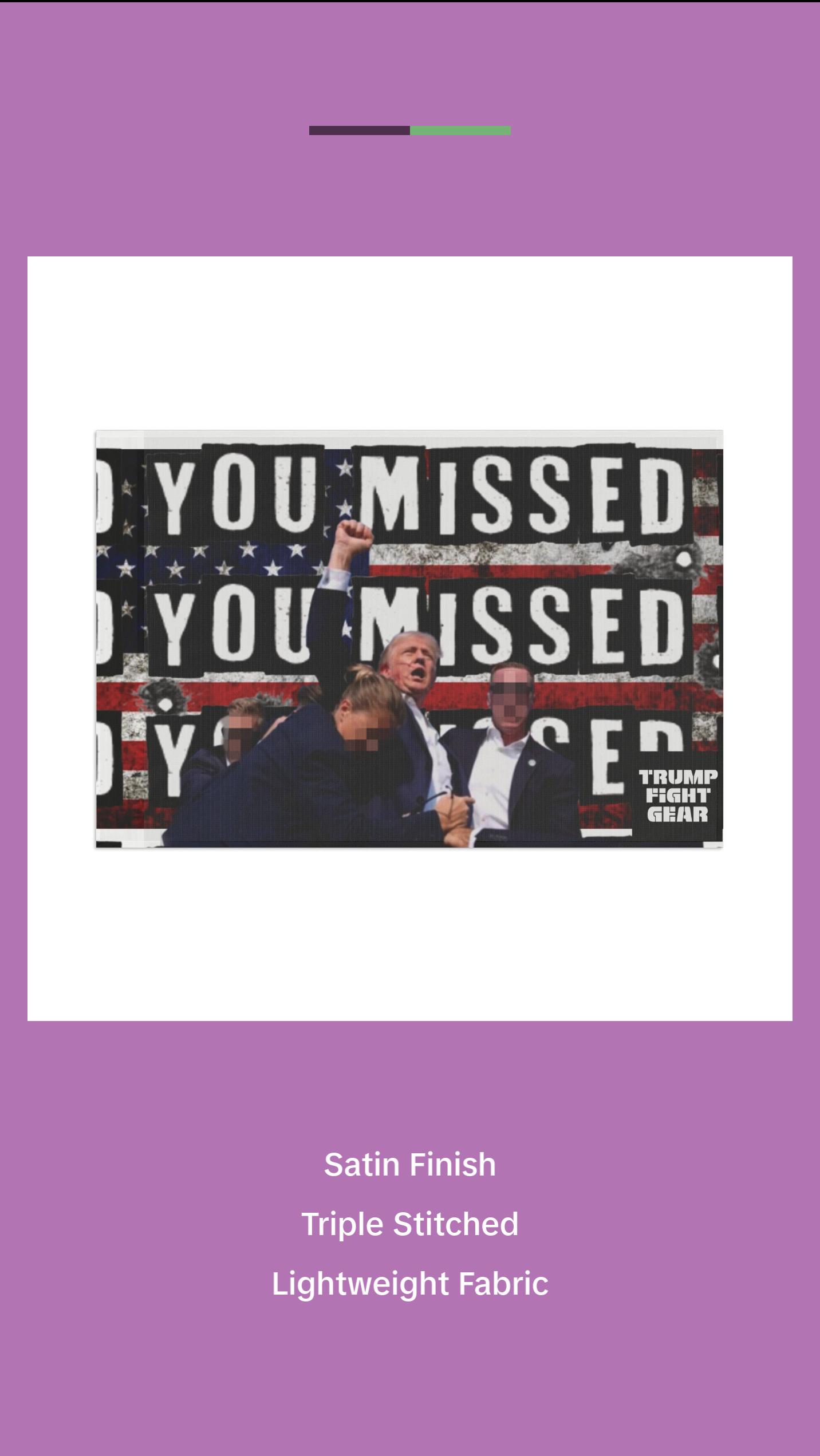 TRUMP FIGHT GEAR Flag