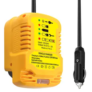 Car Battery Charger Replace for Dewalt 20V 60V MAX Lithium Ion Battery Charger DCB203 201 204 206 606 609 Vehicle Charger(NOT for 12V)