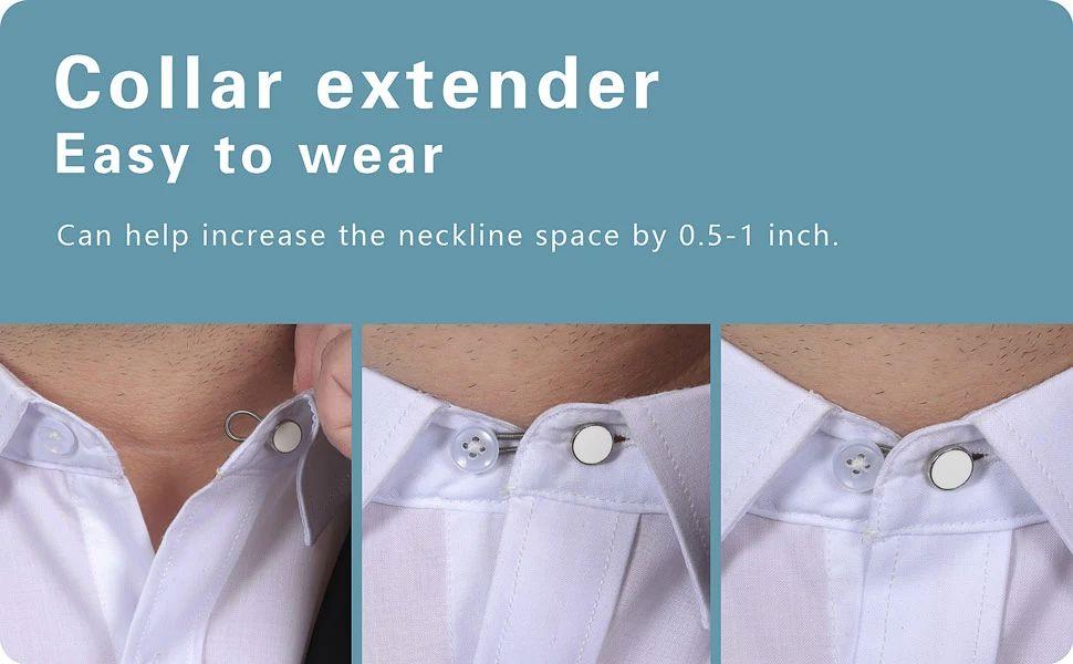 18Pcs Shirt Collar Button Extender: Neck Button Extender for Mens Dress Shirt - Comfortable Tie Collar Expander 18Pcs Shirt Collar Button Extender: Neck Button Extender for Mens Dress Shirt - Comfortable Tie Collar Expander
