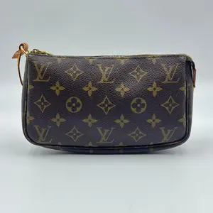 Pre-owned Louis Vuitton Coated Canvas Shoulder Bags Monogram Pochette Accessories
