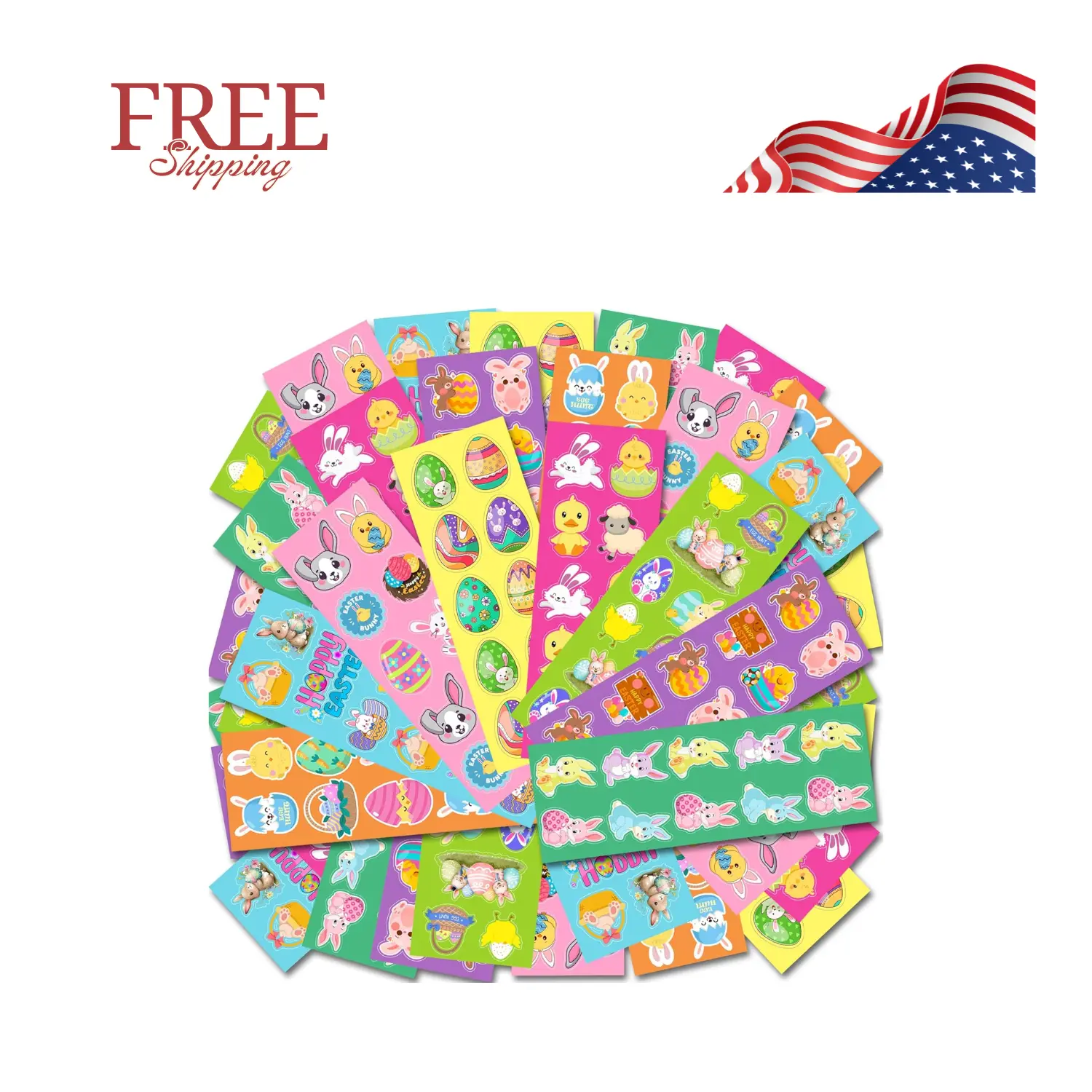 Easter Stickers - 400 Pcs Easter Basket Stuffers
