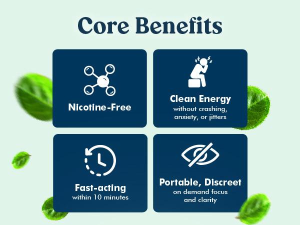 Frost & Fruit Set - Zennies by Parrox - Caffeine Nootropic Pouches (Wintergreen & Mango Blast Flavor) - No Nicotine, No Sugar, & All Natural - Fast Absorption for Energy, Focus, & Clarity - (Pack of 2)