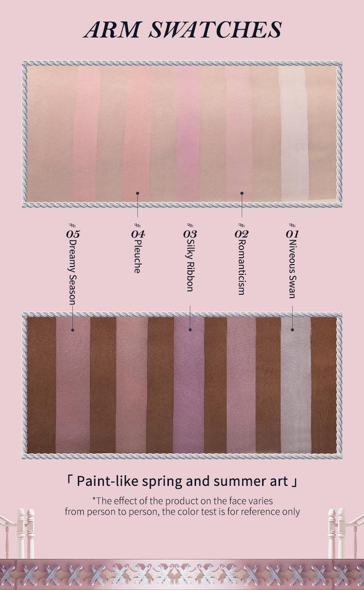 Flower Knows Swan Ballet Collection Embossed Blush