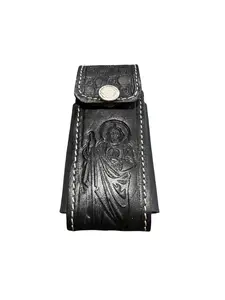 Funda para Navaja de Piel San Judas Western Style Leather Knife Holster