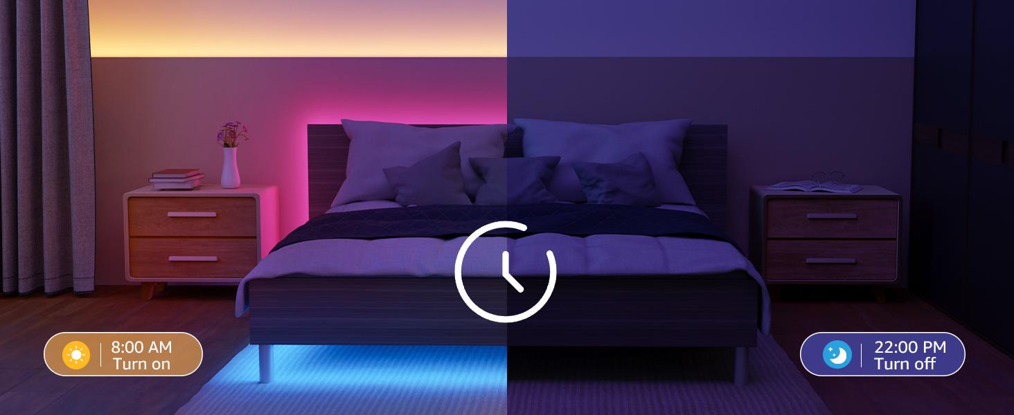 Lepro SE1 AI Smart LED Strip Lights - 16.4-65.6ft RGB Color Changing Light Strips with APP Control, AI Generated Lighting, Music Sync, 2.4GHz Wi-Fi & Bluetooth LED Lights for Home Decor (No Remote)