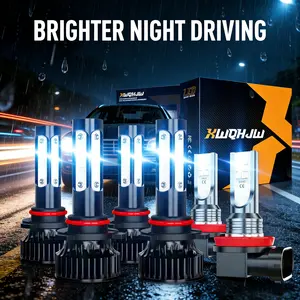 6Pcs 9005+9006+H11 LED Headlight Fog Light Bulbs Combo 6000K 26000LM Fit for Toyota Corolla