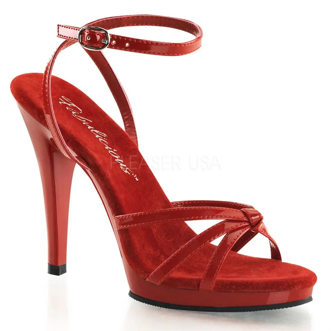 Women's Formal Leather High Heels Sandals - Classy Heels with Decor, Platform Design, Flair-436 Footwear for Special Occasions