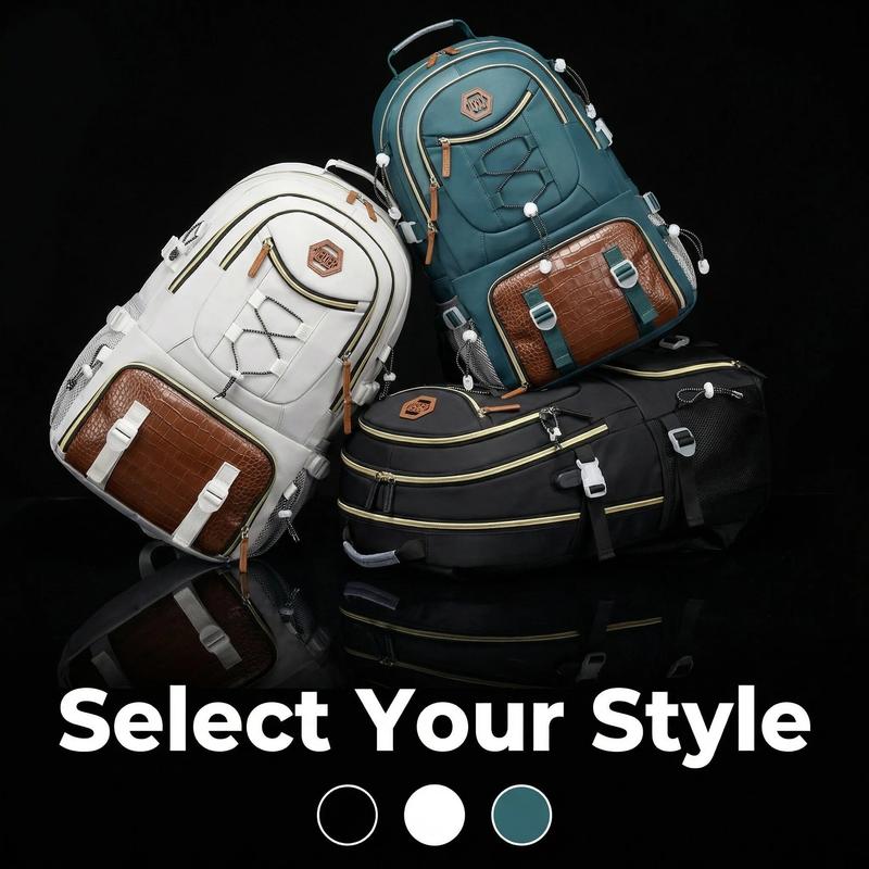 Large Capacity Travel Backpack Laptop Bag Outdoor with Shoe Storage Water-Resistant 52cm x 34cm x 16cm Lightweight Design for Hiking