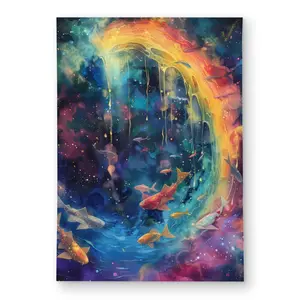 MWW C1ROAR57P51VJ6 5 x 7 ft. Milky Wave Yellow Outdoor Rectangle Area Rug for Stylish Home Decor