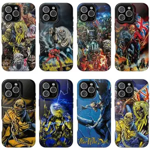 Iron Maiden Phone Case | The Number of the Beast, Powerslave, Piece of Mind, Eddie Metal Album Art iPhone 17 pro max & Samsung Fan Gift