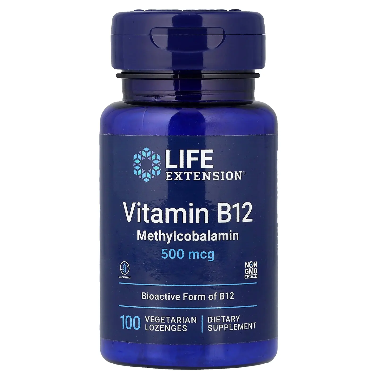 Life Extension Vitamin B12, Methylcobalamin, 500 mcg, 100 Vegetarian Lozenges