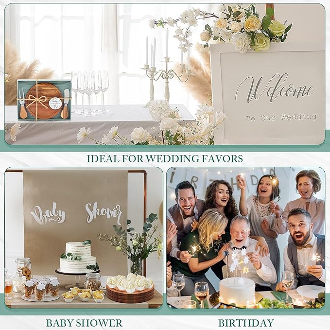 1/2 Set Valentine Mini Charcuterie Board Baby Shower Prize Heart Shaped Cutting Board with Knife Fork Thank You Gift for Couple Teacher Guest,Wedding Party Bridal Shower Favors Supplied,Anniversary Birthday Holiday Gifts