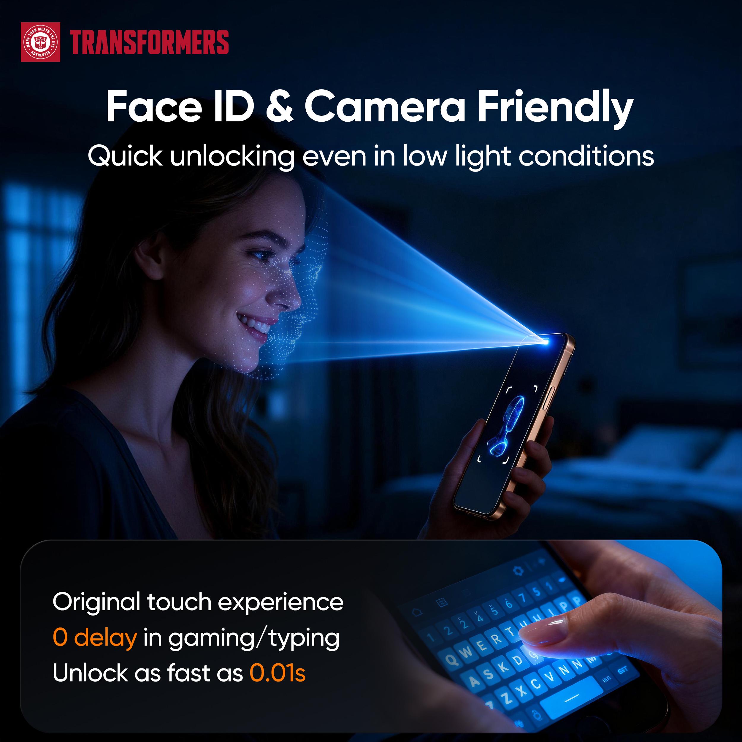 TRANSFORMERS 2-Pack cell phone screen protector tempered glass screen protector privacy screen protector ultra clear screen protector case friendly screen protector camera lens protector screen protector for iPhone17ProMax/iPhone16ProMax/iPhone15ProMax