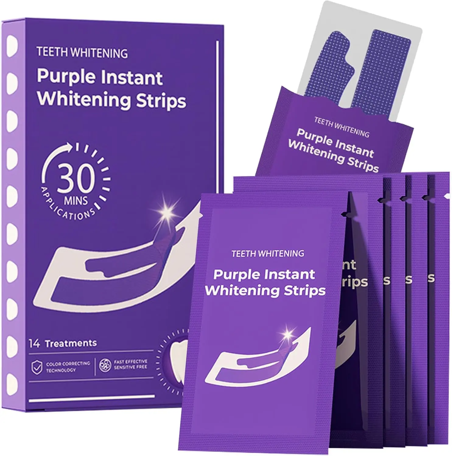 Teeth Brightening Strips,28pcs/set Tooth Strips,Teeth Stain Cleaner Strips,Teeth Brightening Booster Teeth Brightener Strips,Oral Care Product for Women & Men