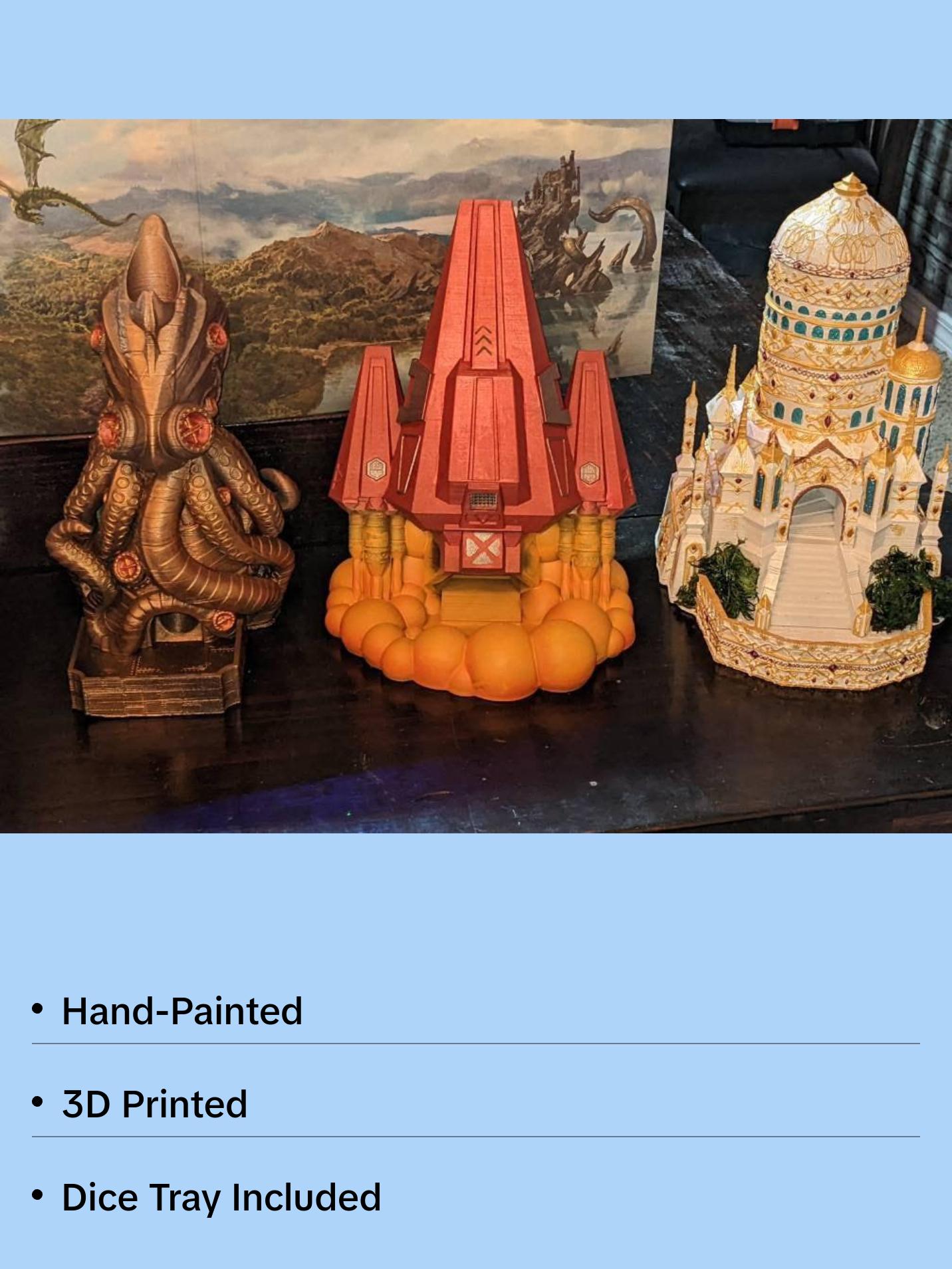 Mystery Loot Box - Random 3D Printed Dice Tower that is Hand Painted