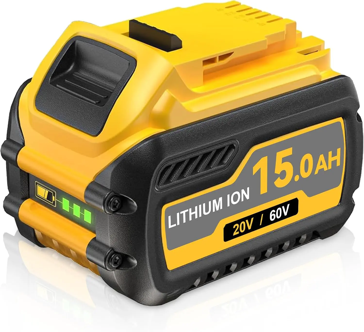 Dewalt 20V/60V Max Cordless Drill Battery - 15.0Ah/5.0Ah Durable Lithium Battery with High Output Cells, Replacement for DCB606, DCB609, DCB612 Cordless Power Tools