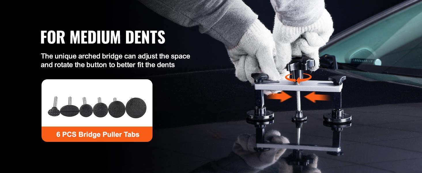 VEVOR Car Body Dent Puller Bridge Lifter Tool Paintless Hail Remover Repair Kit