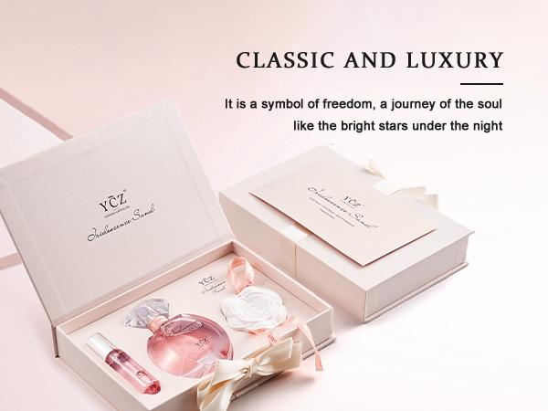 YCZ Golden Sands Perfume Gift Set - 3-Piece Floral Oriental Fragrance with 50ml & 15ml Perfumes, Camellia Diffuser Stone, Elegant Gift Box for gift box, perfect for lover, girlfriend & mother. YCZ Golden Sands Perfume Gift Set - 3-Piece Floral Oriental Fragrance with 50ml & 15ml Perfumes, Camellia Diffuser Stone, Elegant Gift Box for gift box, perfect for lover, girlfriend & mother.