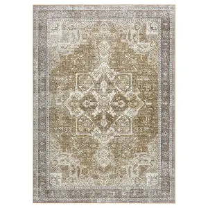 GARVEE 5x7 Area Rugs Washable Living Room Rugs Soft Retro Carpet for Bedroom Floral Oriental Carpet