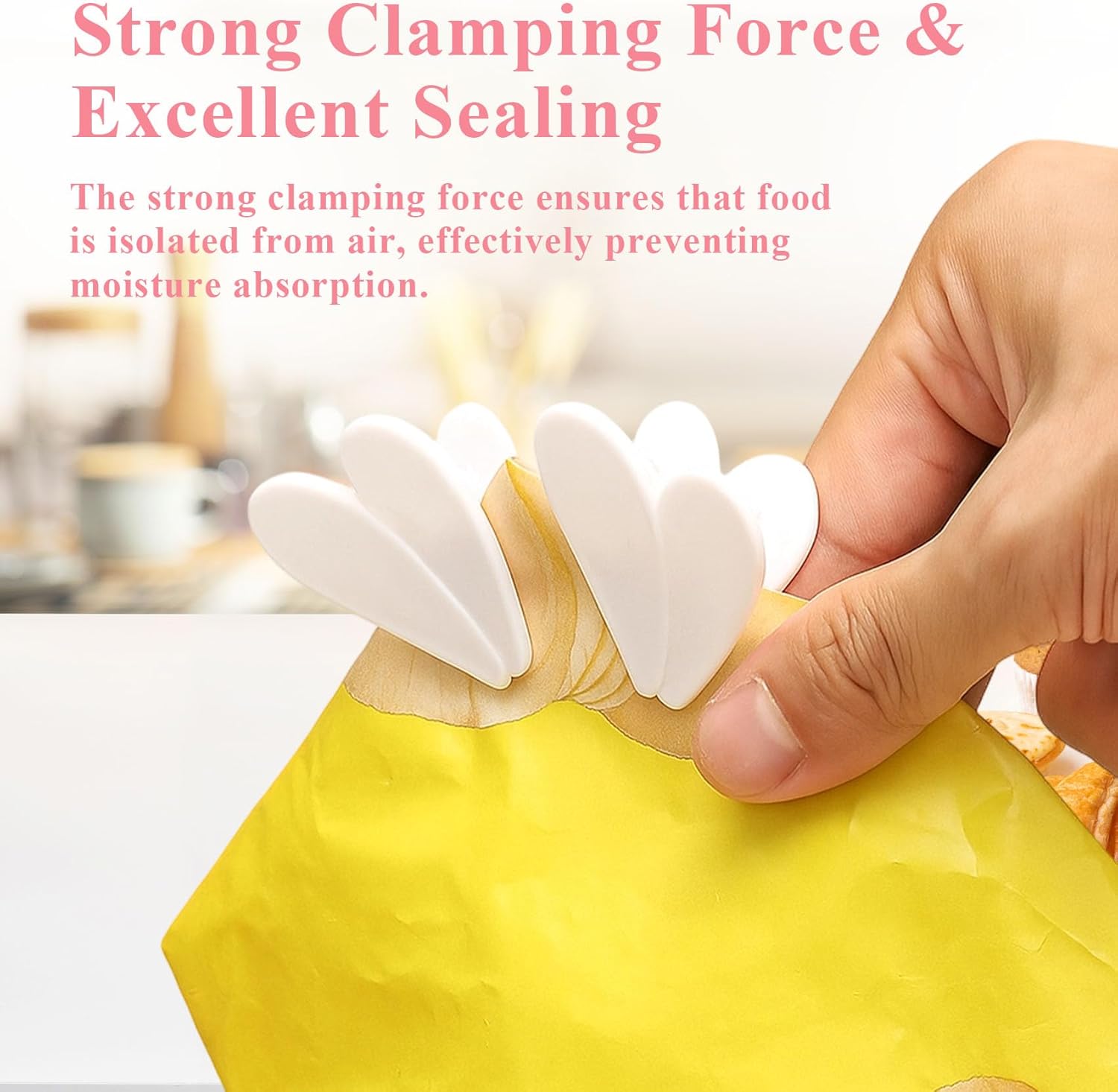 1 PC Magnetic Cherry Blossom Bag Clips,Magnetic Cherry Blossom Refrigerator Sealing Clip, Pink Sakura Food Sealing Clip for Snack, Bread & Pet Food Storage, Fridge Organizer & Kitchen Decor Gift