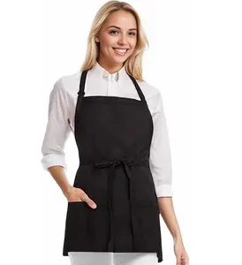Kitchen Cooking Apron, Chef Apron for Men and Women with Big Pockets, Water and Oil Resistant, Chef Apron with Adjustable Neck Strap.