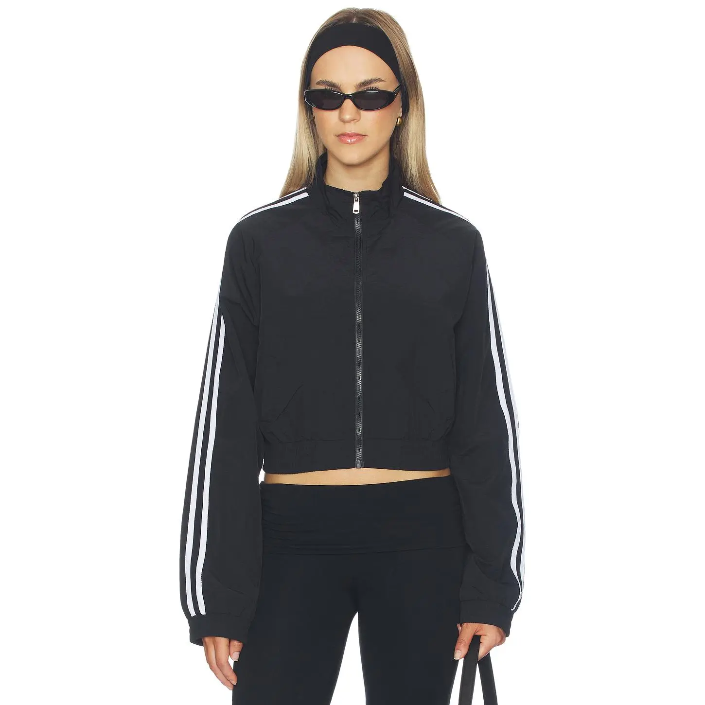superdown Cait Windbreaker Jacket in Black