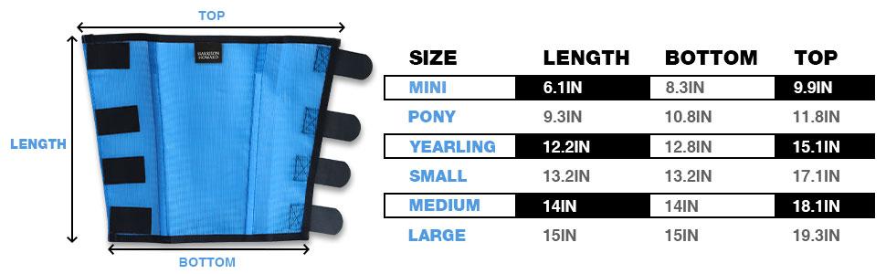 Harrison Howard Loose Fitting Fly Boots UV-Protective Extra Tough Mesh with Colorful Four Fasteners, Stay-on Design for Horse Legs Stomp Reduction