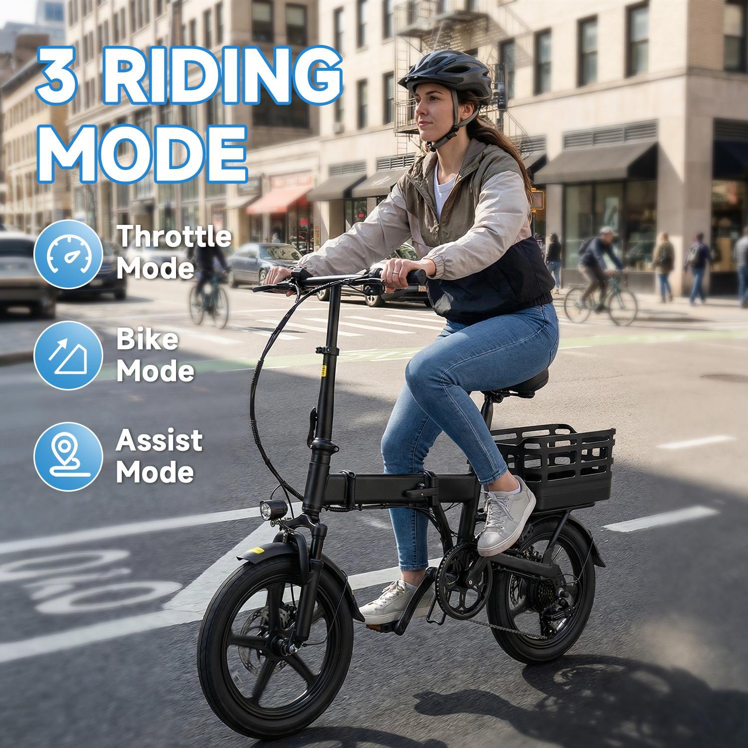 Mini Folding Ebike for Adults | 18MPH Speed | 36V 12Ah Electric Bike | 500W Peak Motor | 25+ Mile Range | 3 Riding Modes | UL2849 Mini Folding Ebike for Adults | 18MPH Speed | 36V 12Ah Electric Bike | 500W Peak Motor | 25+ Mile Range | 3 Riding Modes | UL2849