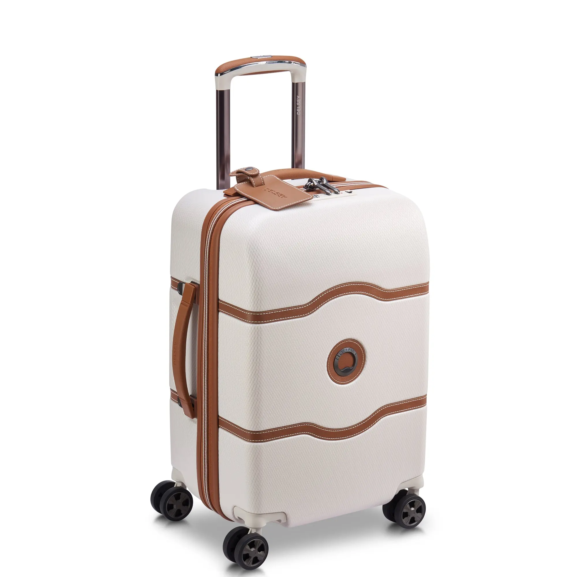 DELSEY Paris Chatelet Air 2.0 Elegant Hardshell Spinner Carry-On with Dual Wheels, Antitheft Securitech Zip, and Built-in Compartments, Antitheft Lock Carry-On Luggage, Built-In Compartments Carry-On Luggage