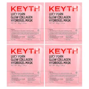 KEYTH Lucy PDRN Glow Collagen Hydrogel Beauty Mask, 4 Sheets, 1.34 oz (38 g) Each