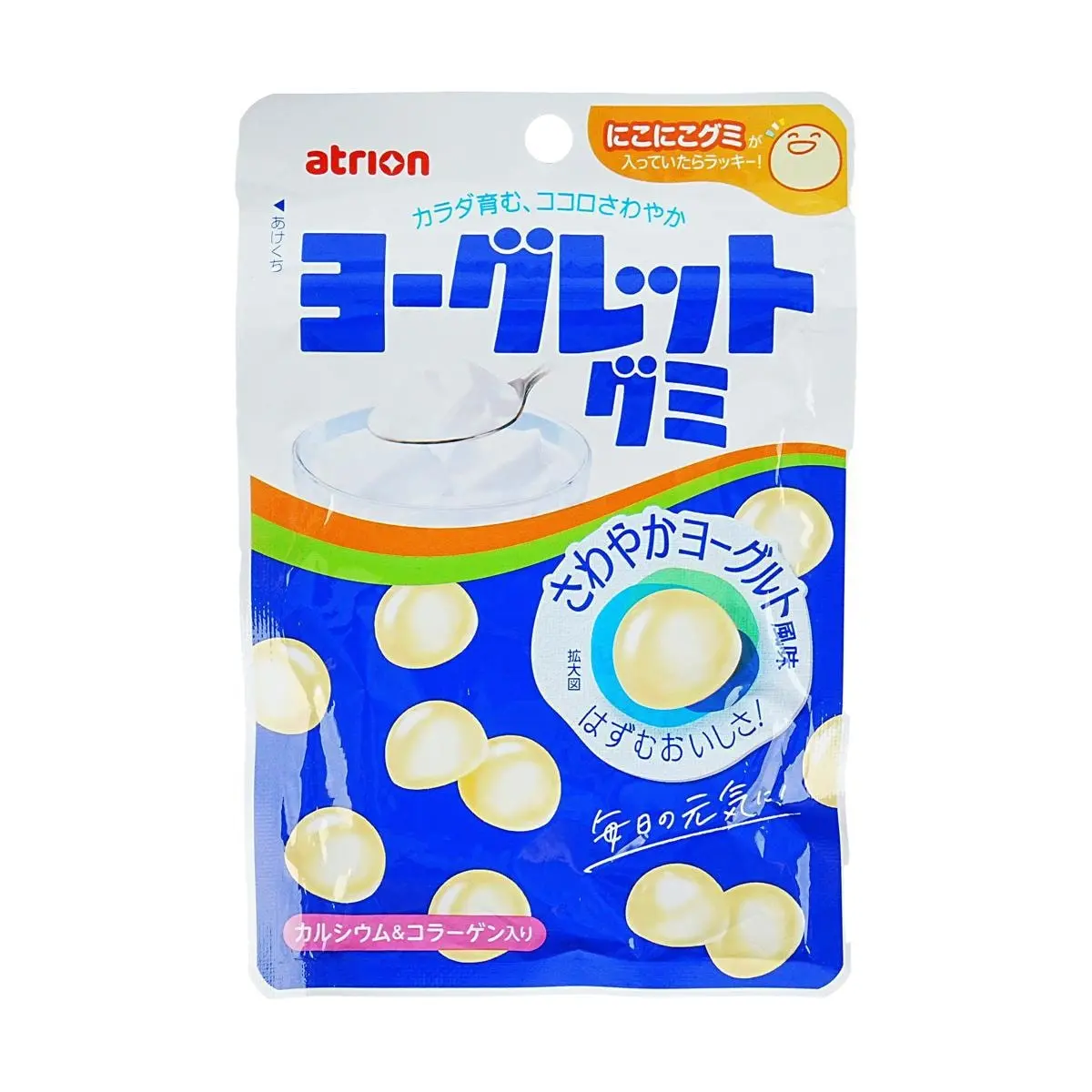 ATRION Japanese Yogurt Gummy Candy 51g - Authentic Japanese Snack, Sweet & Tangy Treat