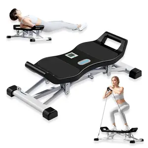 Swing Glider Stepper with Resistance Bands，Multifunctional Home-use Pelvic Floor Muscle Trainer, Balance Stepper, Ski Machine & Leg Shaping Equipment