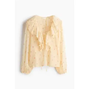 H&M Crinkled chiffon blouse