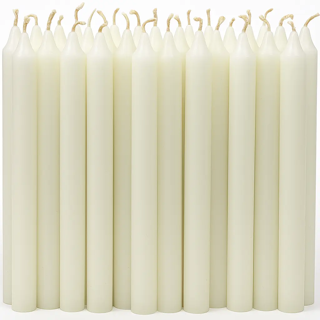 36 PCS Unscented Spiritual Candle Set - 6 in Durable Wax Household Candles for Clean Burn, Cleansing, Meditation
