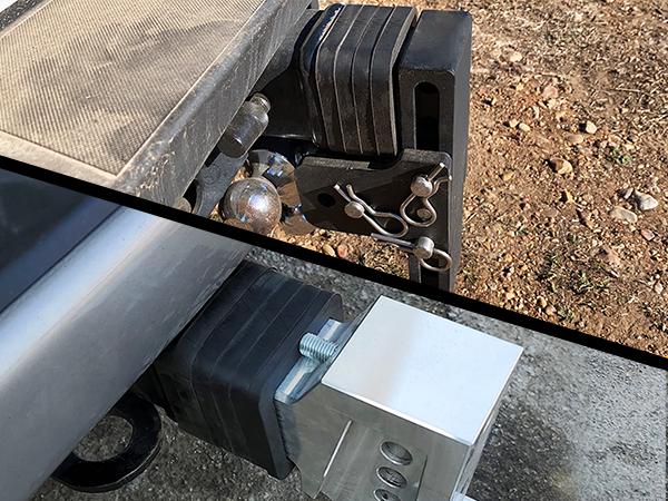 Nilight 2.5Inch Hitch Receiver Silencer Pads (4 Pack) - Red - Universal Fit for Trailer Hitches Boating Accessories