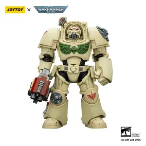 JOYTOY  Warhammer  40k  1/18  Action Figure Dark Angels Deathwing Terminator 2 with Power Fist and Storm Bolter JT03134