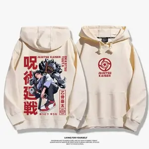 Hoodie Yuta Okkotsu Print Men  Unisex Y2k Anime The Culling Game Jujustu Kaisen Winter Fleece Warm Loose Fit Male Sweatshirts P6W
