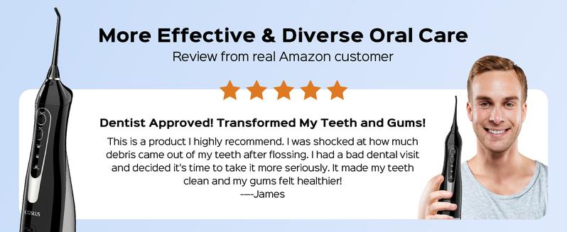 COSLUS CX20 Water Flosser For Teeth Pick: Portable Cordless Oral Irrigator, 5 Nozzle,Multimodes,Tongue Scraper Water Flosser For Braces,Flossing Water Tool,Tonsil Stones Water Flosser For Adults,Tartar Remove COSLUS CX20 Water Flosser For Teeth Pick: Portable Cordless Oral Irrigator, 5 Nozzle,Multimodes,Tongue Scraper Water Flosser For Braces,Flossing Water Tool,Tonsil Stones Water Flosser For Adults,Tartar Remove