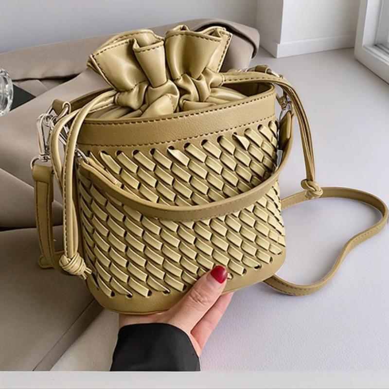 A22 Woven Bucket Crossbody Bag | Casual Texture, Everyday Ease