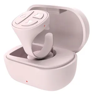 STDFORU TikTok Scrolling Ring Auto Clicker for Live Bluetooth Scroller Ring Camera Shutter Remote Control TIK Tok Scrolling Ring for iPhone Android (Pink)