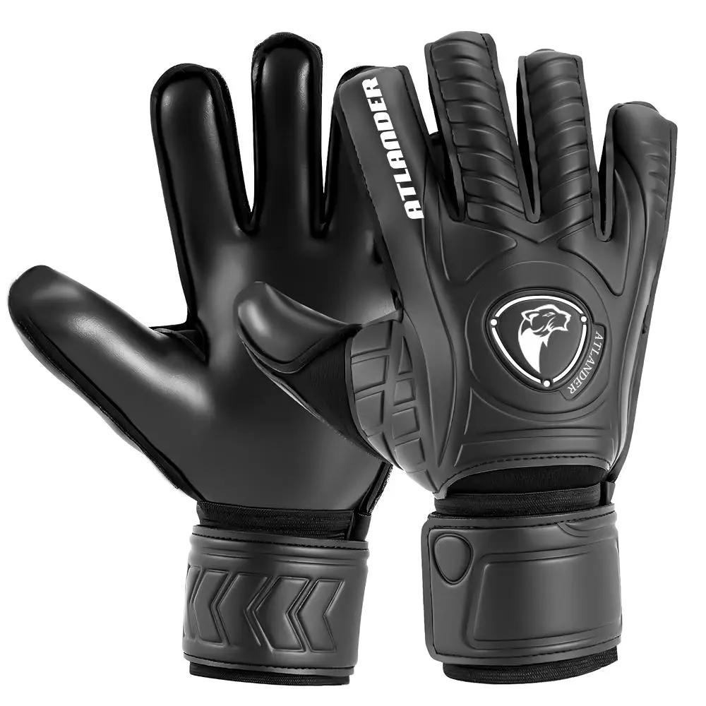 Professional Football Goalkeeper Gloves, 1 Pair Fingersave Thickened Football Gloves, Comfortable Breathable Durable Anti-slip Finger Protective Gloves, Football Accessories, Soccer Training Equipment, Soccer Gear, Goalie Gloves