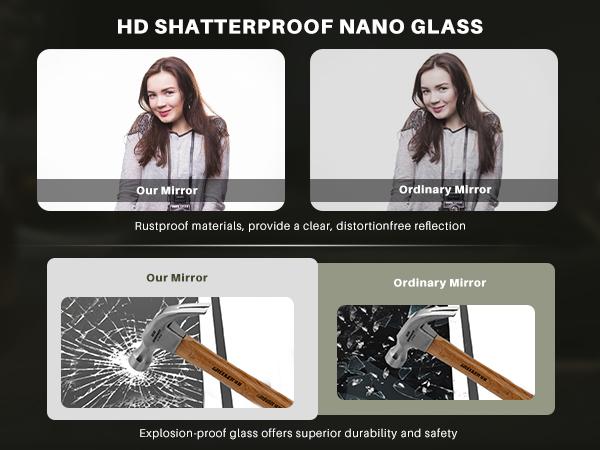 Mirror Full Length Standing with LED Lights, Floor Mirror with Stand, w/Dimming & 3 Color Lighting, Wall Mirror Aluminum Alloy Decor Mirror Full Length Standing with LED Lights, Floor Mirror with Stand, w/Dimming & 3 Color Lighting, Wall Mirror Aluminum Alloy Decor