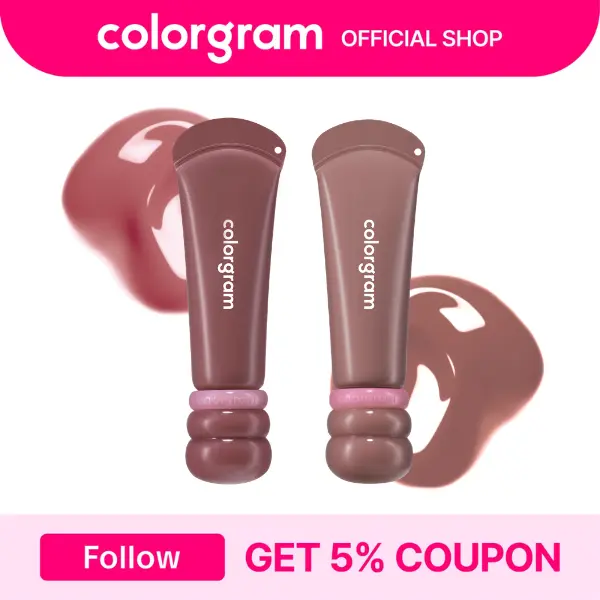 [2SET] COLORGRAM FRUITY GLASS LIP SERUM DUO | Layering Lip Serum Set | Layer, Blend & Shine | Sugar Squalane & Hyaluronic Acid | Lip care, Moisturizing | Korean Makeup