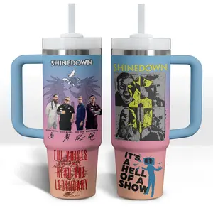 Shinedown Music Custom Cup 40 oz 30 oz Tumbler With Handle