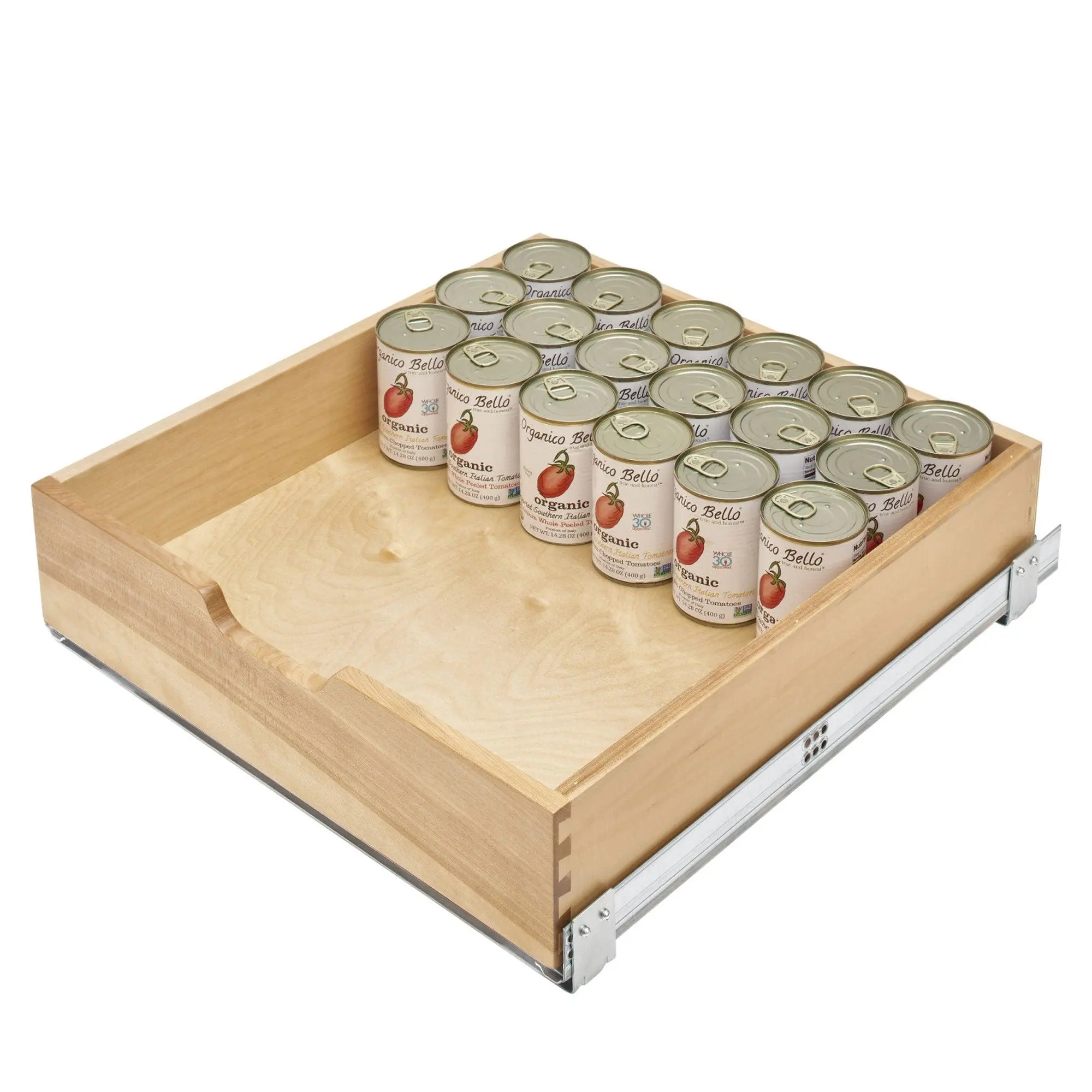 Rev-A-Shelf 20.71" Pullout Kitchen Cabinet Drawer w/ Soft-close, 4WDB-21SC-1