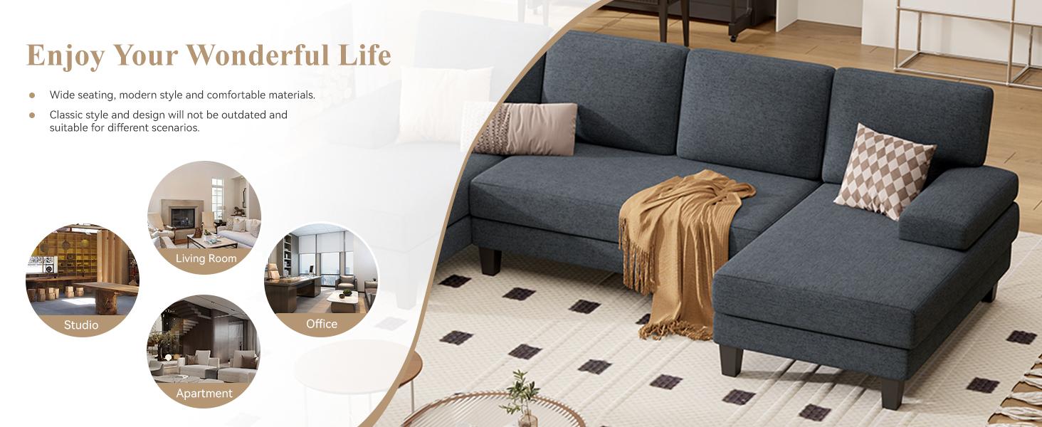 【2 Packages shipping】Classic U-Shaped Couch for Living Room U-Shaped Sectional Modular Sofa with Double Chaise Modern Lounge Sleeper for Apartment Khaki Beige Corduroy Fabric Two Fabrics Choices Strong Wood Frame Comfortable Material 【2 Packages shipping】Classic U-Shaped Couch for Living Room U-Shaped Sectional Modular Sofa with Double Chaise Modern Lounge Sleeper for Apartment Khaki Beige Corduroy Fabric Two Fabrics Choices Strong Wood Frame Comfortable Material