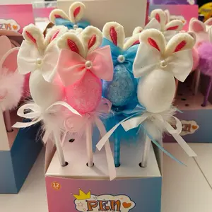 Bunny Egg Ears with a bow