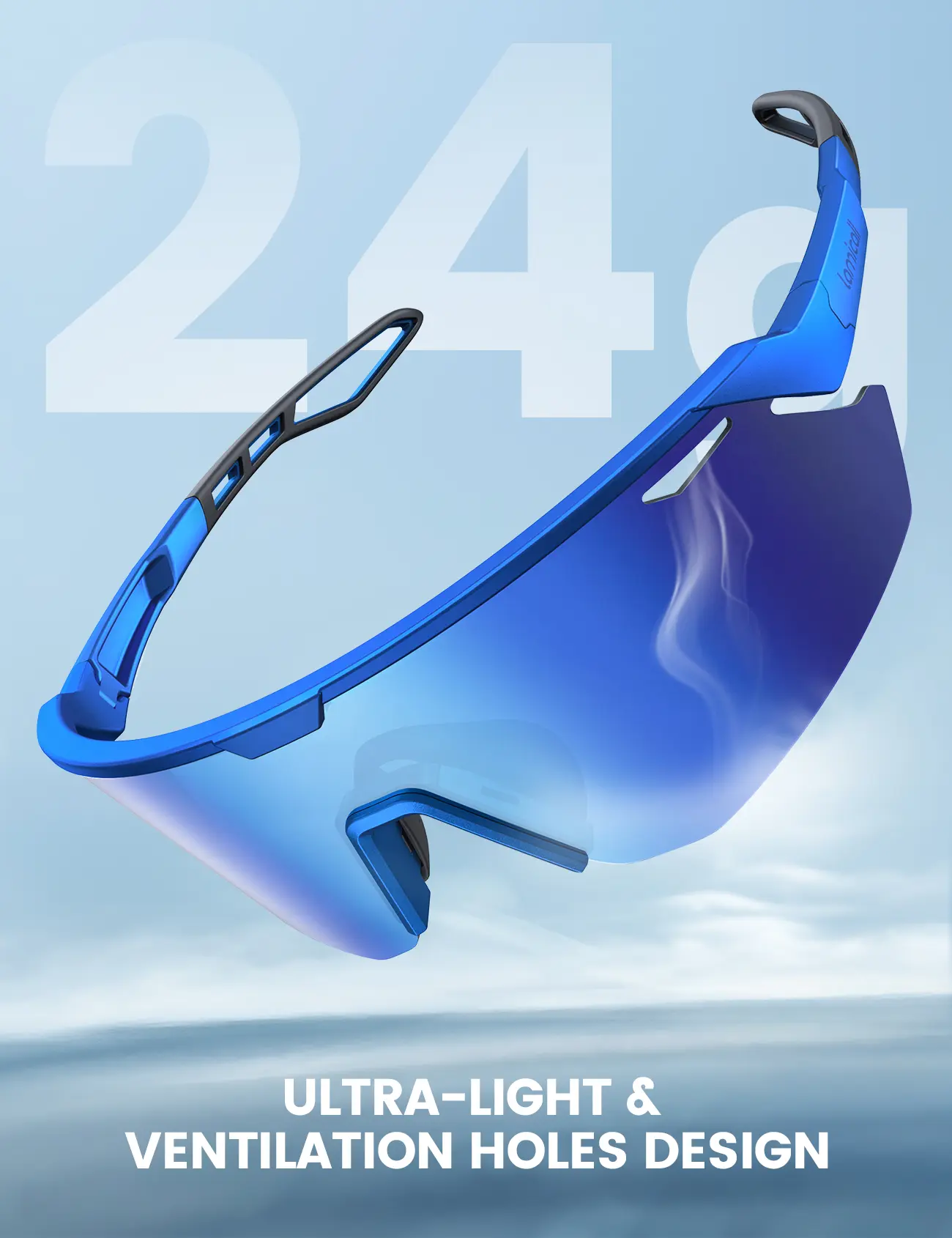 Lamicall XL Polarized Sports Sunglasses – UV400, Anti-Fog, Ultra-Light TR90 Frame | Adjustable Fit for Men & Women | Cycling, Running, Baseball sunglass men Wraparound Sports Sunglasses, Fashion for daily use