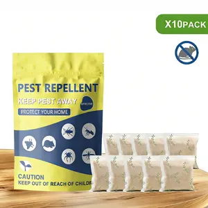Rodent Repellent,Pest Control Pouches, Peppermint Mouse Repellent, Repel Rodents, Mouse, Mice, Rats, Ant, Roach, Moths & Other Pest, Indoor Mice Repellent, Mosquito Repellent- 10 Pouches Enhanced 30-60 day